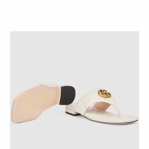 Gucci 女士 雙G夾趾涼鞋36 36.5 37 37.5 38 38.5碼-1