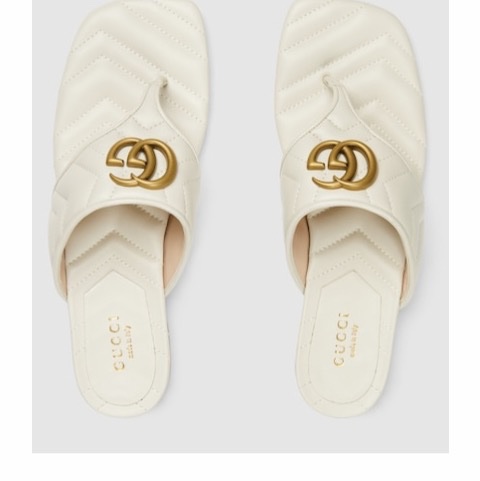 Gucci 女士 雙G夾趾涼鞋36 36.5 37 37.5 38 38.5碼-2