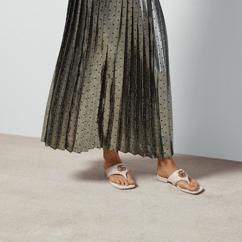 Gucci 女士 雙G夾趾涼鞋36 36.5 37 37.5 38 38.5碼-4