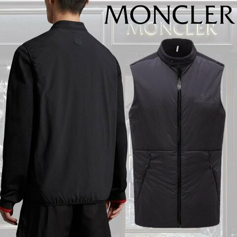 💎Han's house精品服飾💎Moncler Beemin 消光 羽絨 拼接 彈性尼龍 背心  可水洗 黑牌 現貨  L