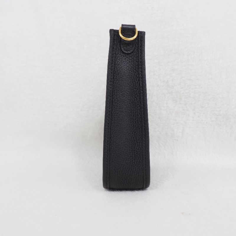 Hermes Mini Evelyne 19 愛馬仕伊芙琳TPM小號黑色金扣編織帶 Y刻-6