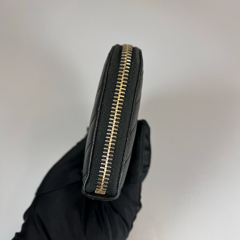 YSL 358094 黑金魚子醬ㄇ拉長夾-3