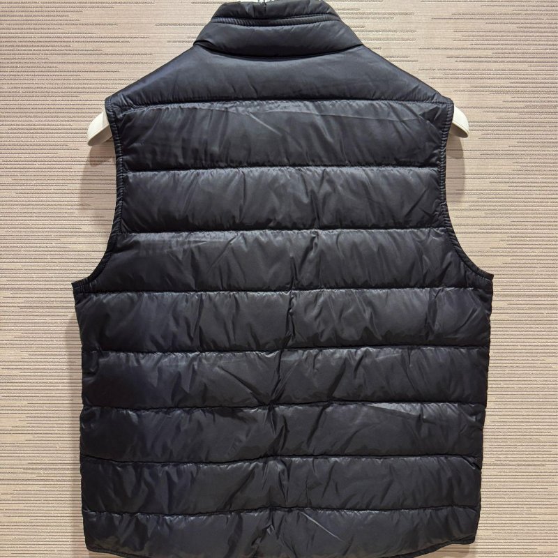 💎Han's house精品服飾💎moncler Gui 羽絨 背心 外套 深藍 現貨 青年款= 女成人 XS S 號-7