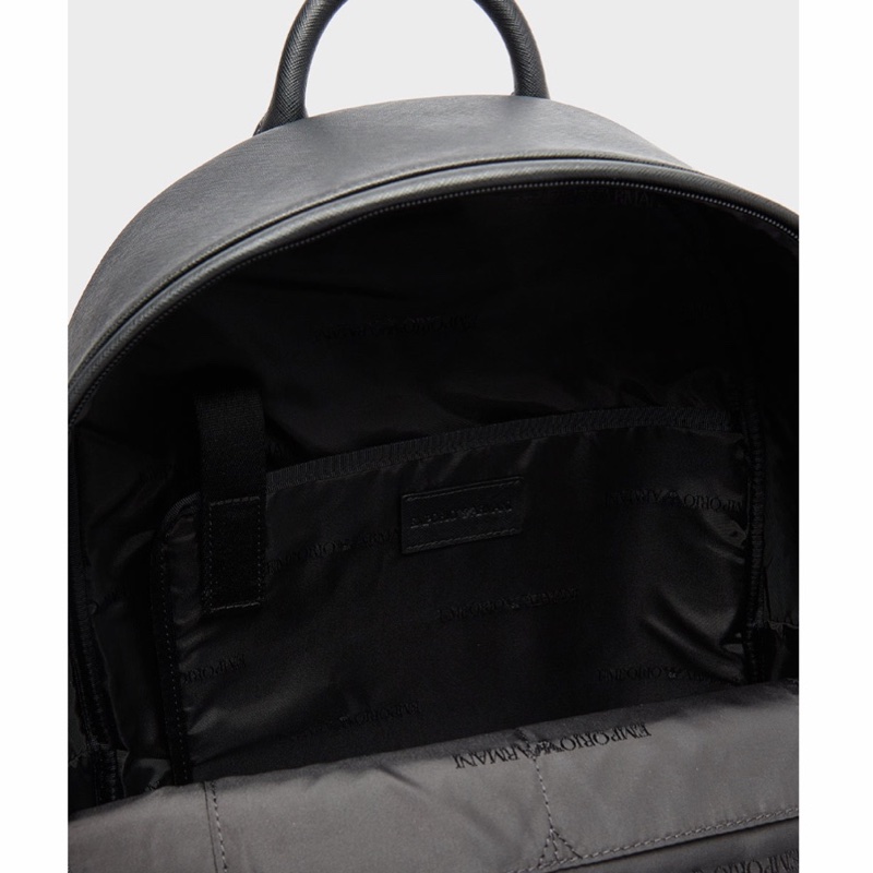 Emporio Armani 男士 徽標雙肩包均碼碼31 X 11 X 41 CM-3