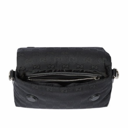 Gucci 男女同款 飾織帶小號GG斜挎包均碼碼小號、19cm*7cm*15cm-6