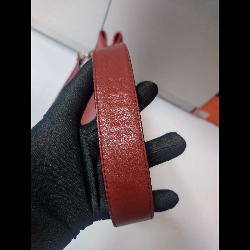Chanel 雙肩帶磚色皮革直式托特包-42