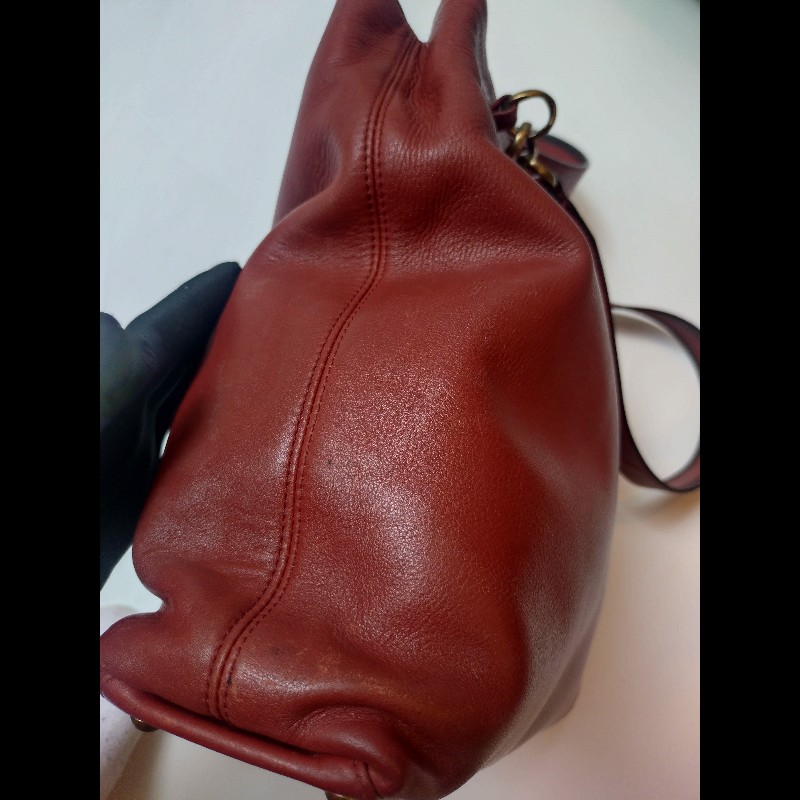 Chanel 雙肩帶磚色皮革直式托特包-51