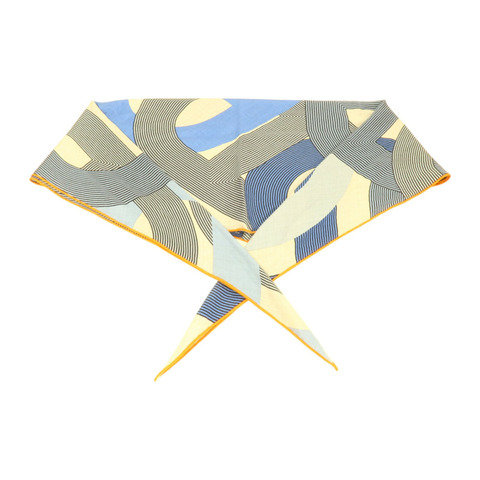 HERMES 羊絨/絲質Giant Triangle Scarf 208x83cm圍巾