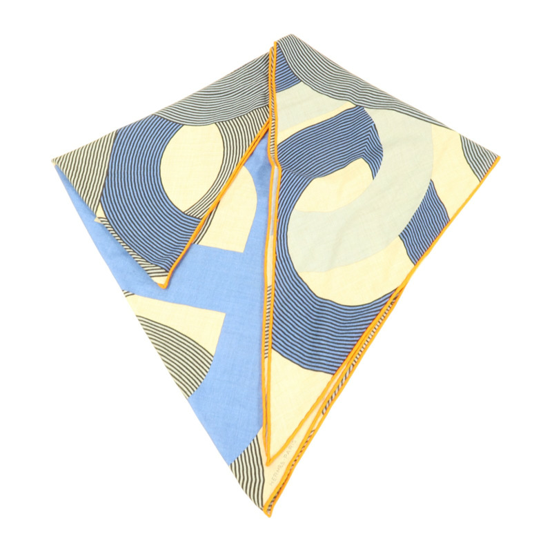 HERMES 羊絨/絲質Giant Triangle Scarf 208x83cm圍巾-2