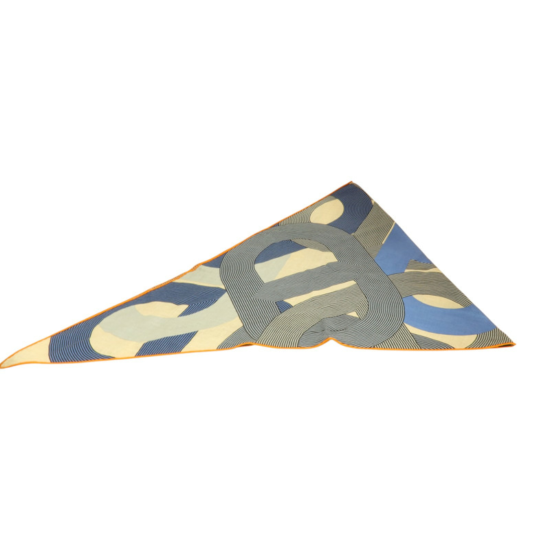 HERMES 羊絨/絲質Giant Triangle Scarf 208x83cm圍巾-3