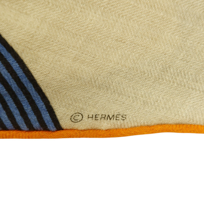 HERMES 羊絨/絲質Giant Triangle Scarf 208x83cm圍巾-6