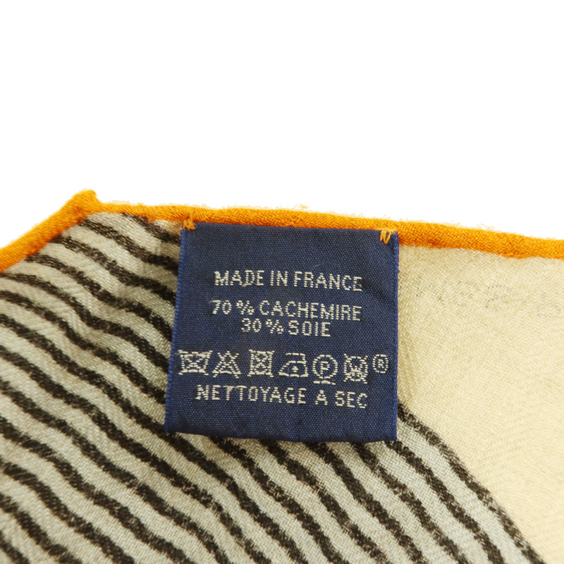 HERMES 羊絨/絲質Giant Triangle Scarf 208x83cm圍巾-7