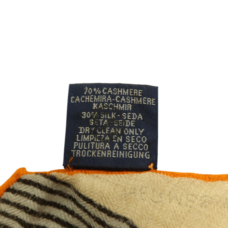 HERMES 羊絨/絲質Giant Triangle Scarf 208x83cm圍巾-8