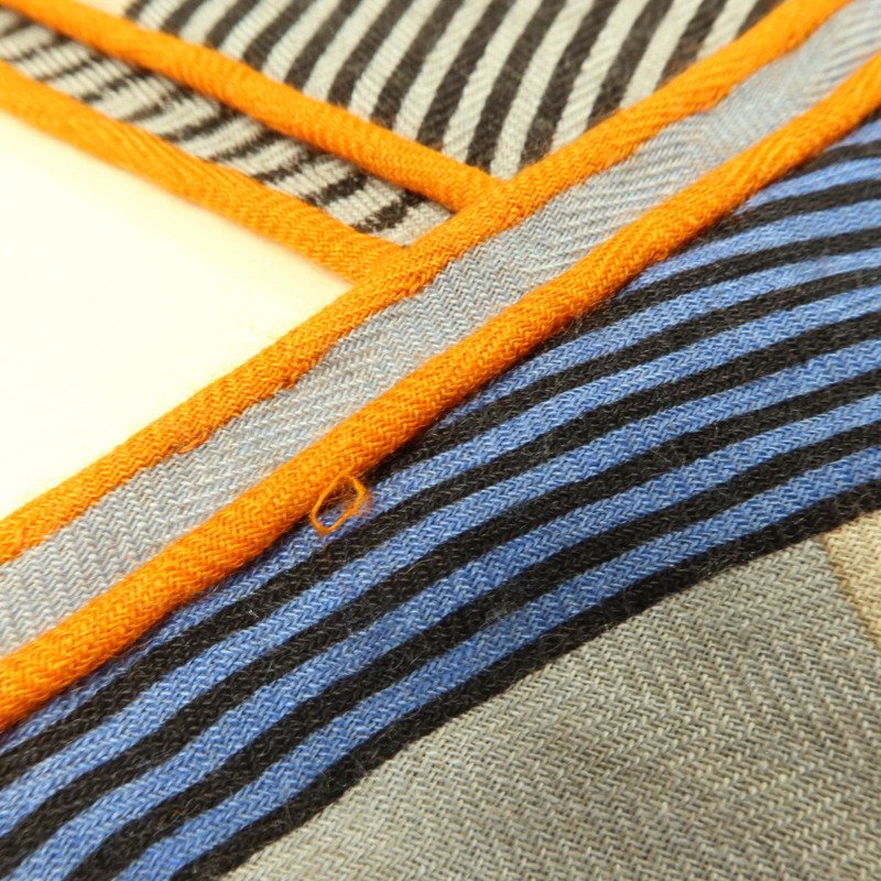 HERMES 羊絨/絲質Giant Triangle Scarf 208x83cm圍巾-12