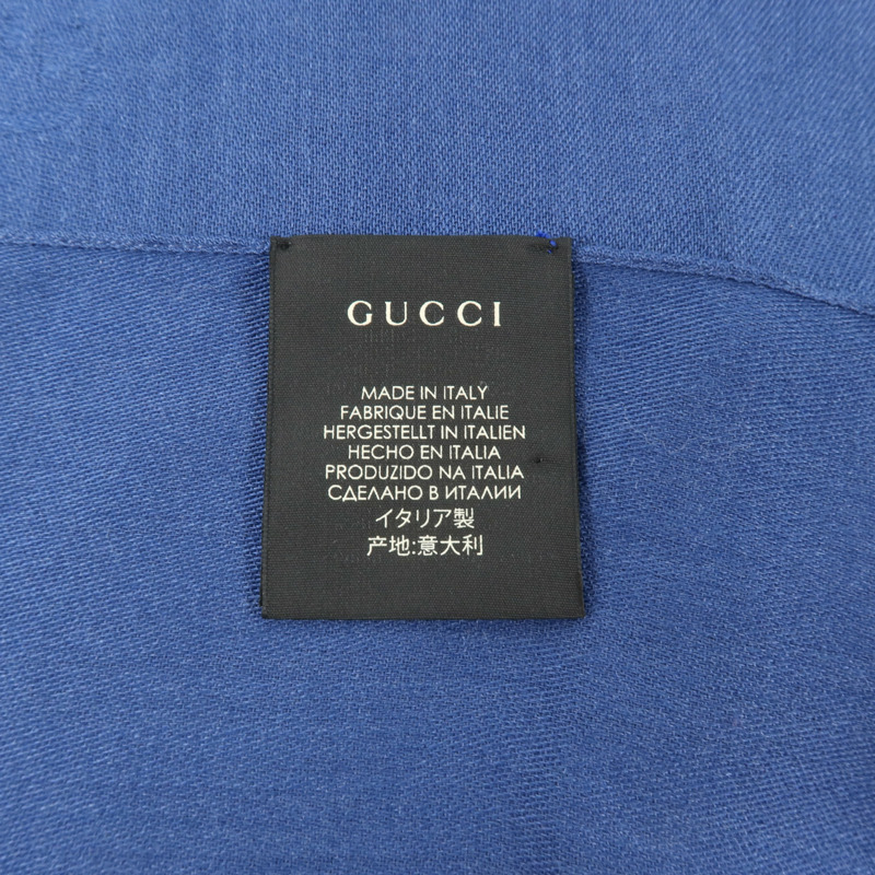 GUCCI 羊毛/絲質Scarf 45X180cm絲巾-5