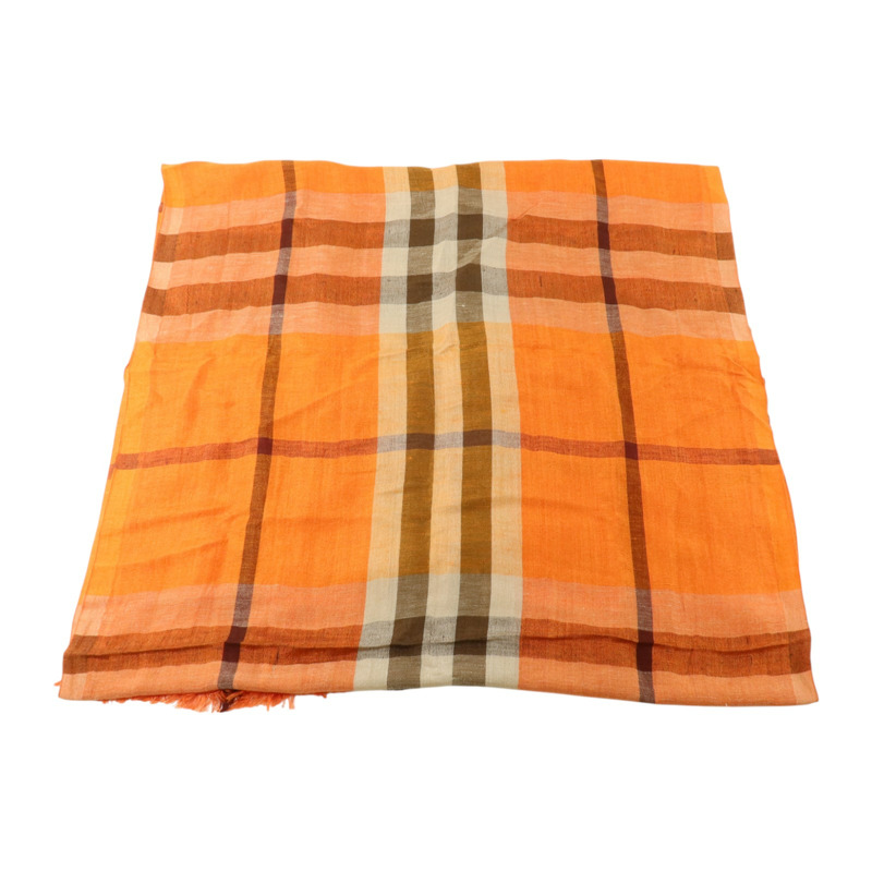 BURBERRY 絲質/麻質Scarf 180x50cm絲巾-1