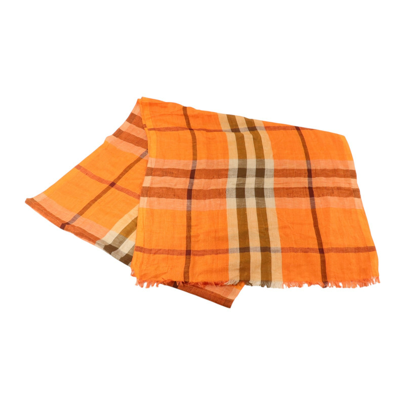 BURBERRY 絲質/麻質Scarf 180x50cm絲巾-4