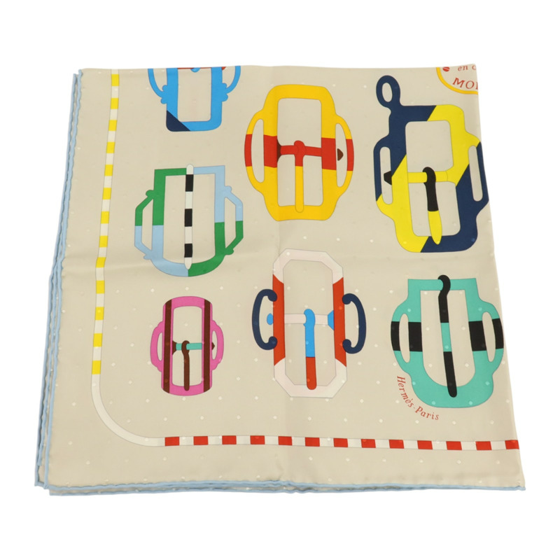 HERMES 絲質Scarf 60x60cm絲巾-3