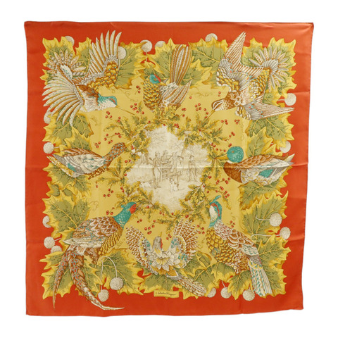 Salvatore Ferragamo 絲質Scarf 90x90cm絲巾