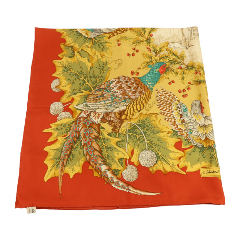 Salvatore Ferragamo 絲質Scarf 90x90cm絲巾-3