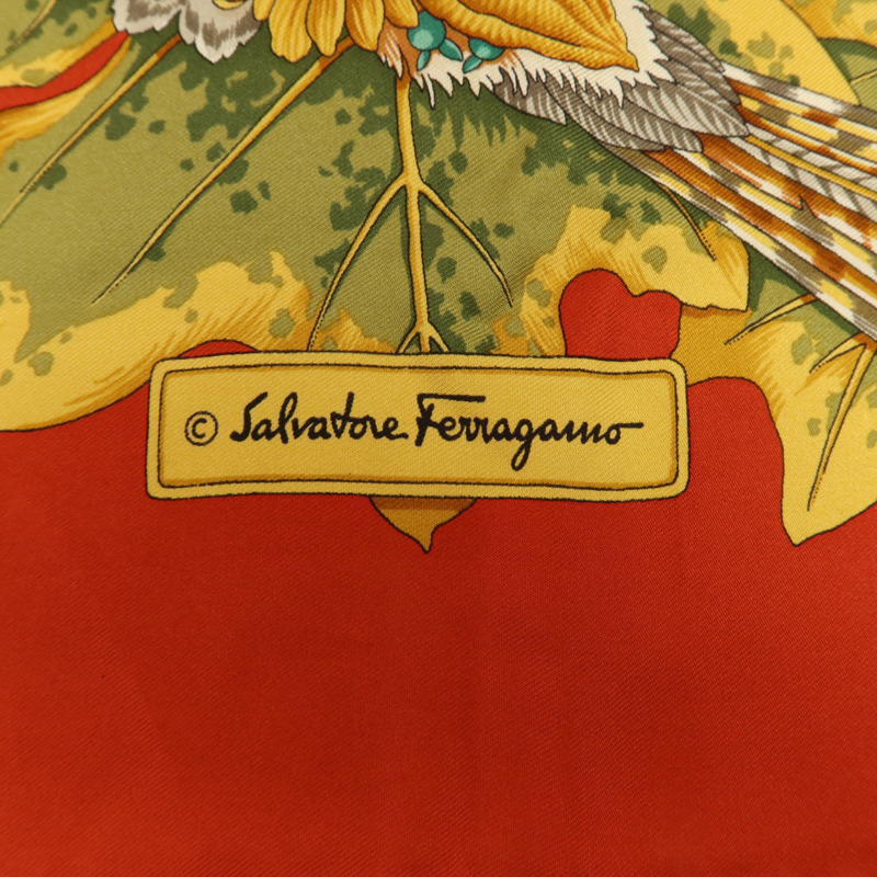 Salvatore Ferragamo 絲質Scarf 90x90cm絲巾-5