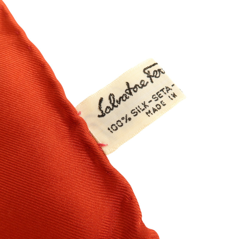 Salvatore Ferragamo 絲質Scarf 90x90cm絲巾-6