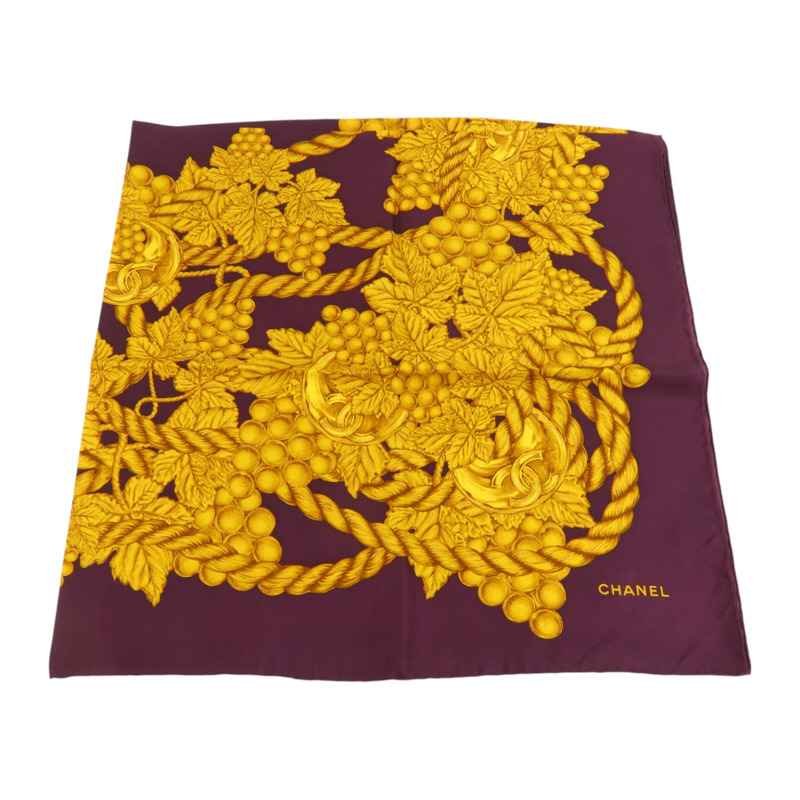 CHANEL 絲質Scarf 90x90cm絲巾-1