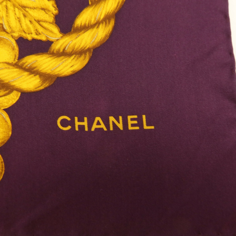 CHANEL 絲質Scarf 90x90cm絲巾-5