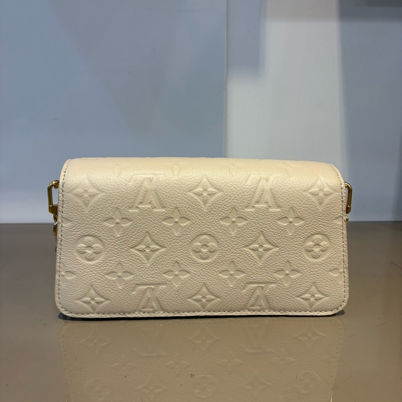 LV 白牛皮壓紋Wallet On Chain Metis斜背鍊包M82836-2