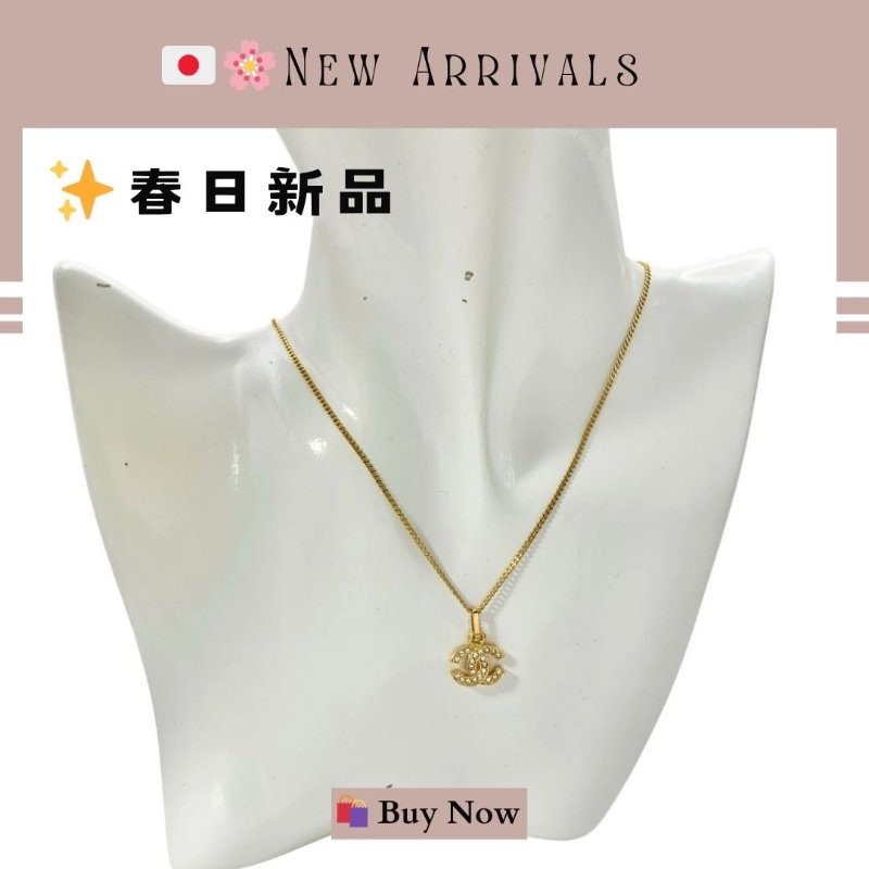 🛍️🎁 26 🔥 5月新品【預訂】 💘 香奈兒 Chanel 金色水鑽頸鏈 🔥 香奈兒熱賣款 香奈兒經典款頸鏈 CHANEL NECKLACE-3