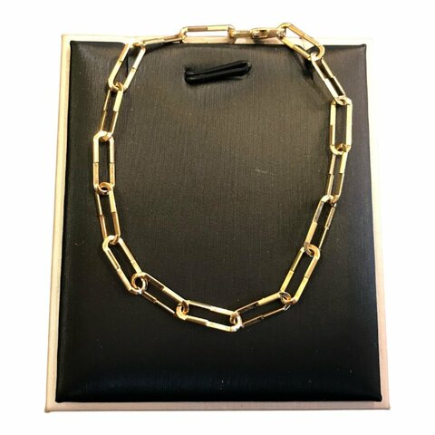 GUCCI黃K link to love手鍊/17cm