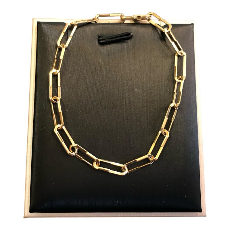 GUCCI黃K link to love手鍊/17cm-0