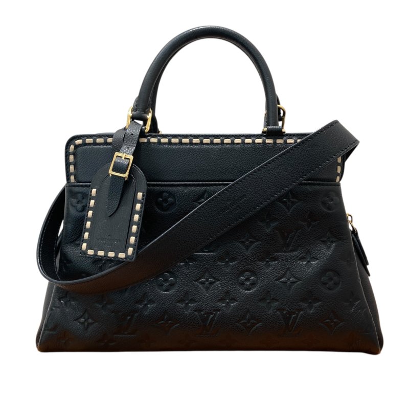 LOUIS VUITTON 路易威登 M41491 BLACK VOSGES MM 手提肩背包 皮革 黑色 金釦-0