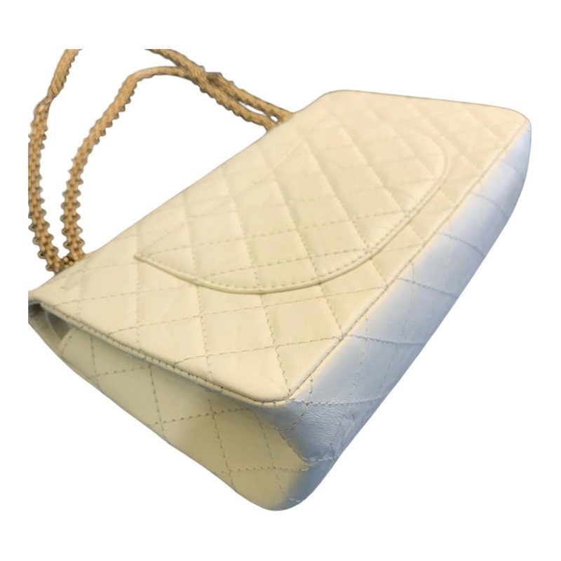 CHANEL 白金菱格紋2.55鍊包/23cm-4