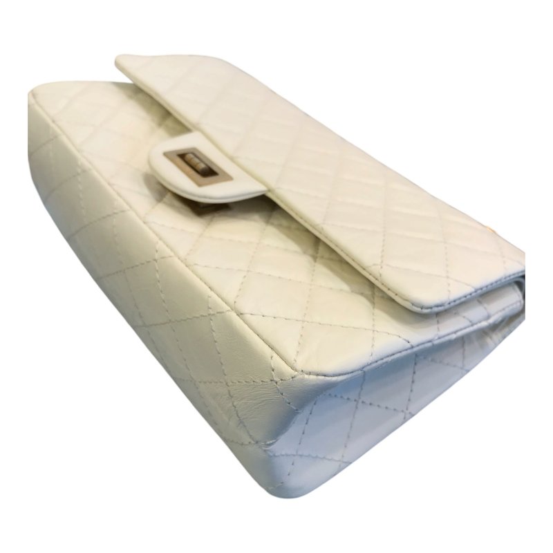 CHANEL 白金菱格紋2.55鍊包/23cm-5