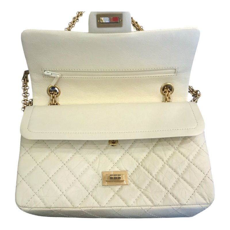 CHANEL 白金菱格紋2.55鍊包/23cm-8