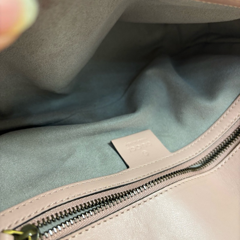古馳 Gucci GG Marmont 馬蒙26粉色鏈條包-5