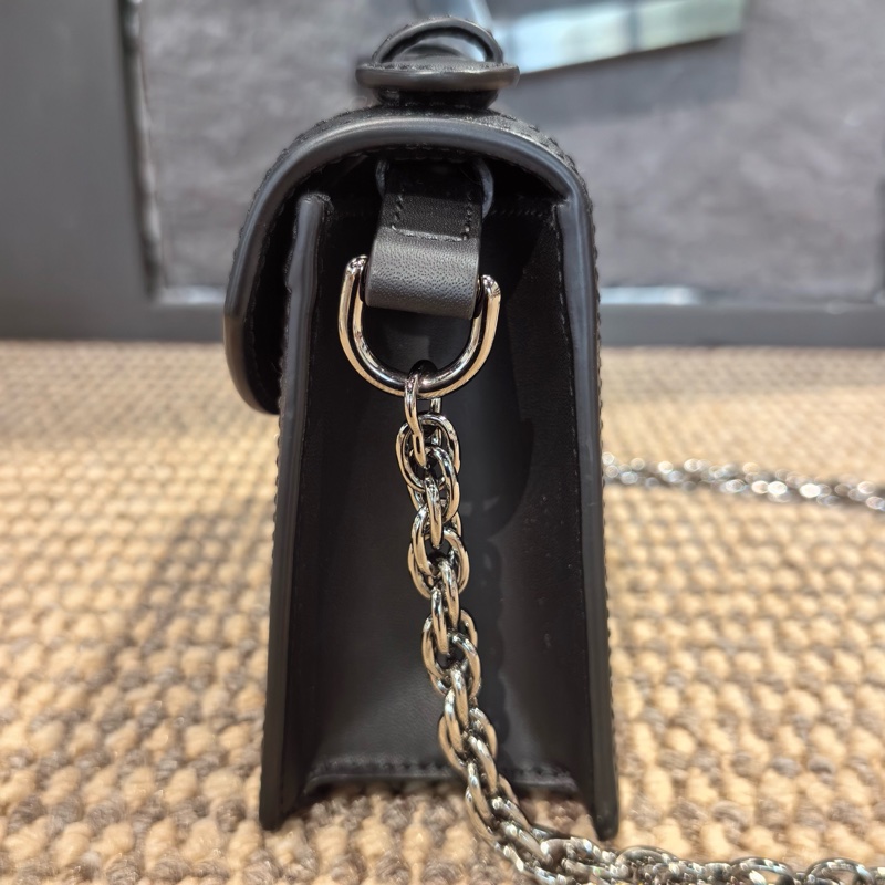 GUCCI古驰 Ophidia 牛仔布 斜挎手提包 迷你 女款 黑色拼灰色-2