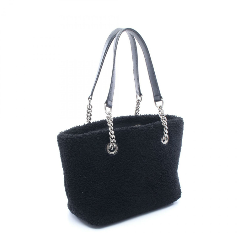 PRADA 免稅店小號單肩手提包,皮革材質,黑色/白色,二手,女士款,帶品牌標識-1