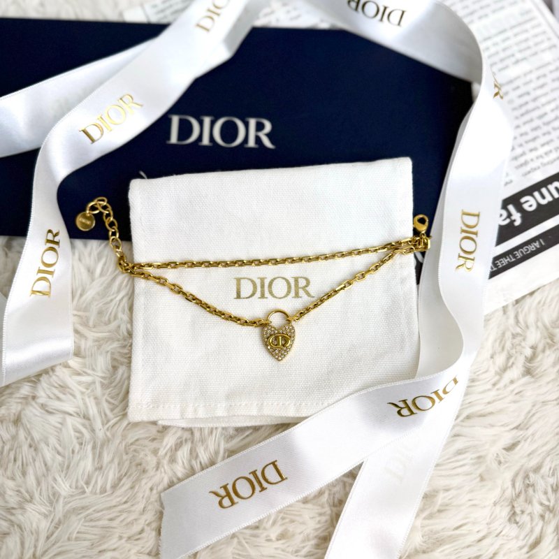Dior 金色雙層手鏈愛心 CD-0