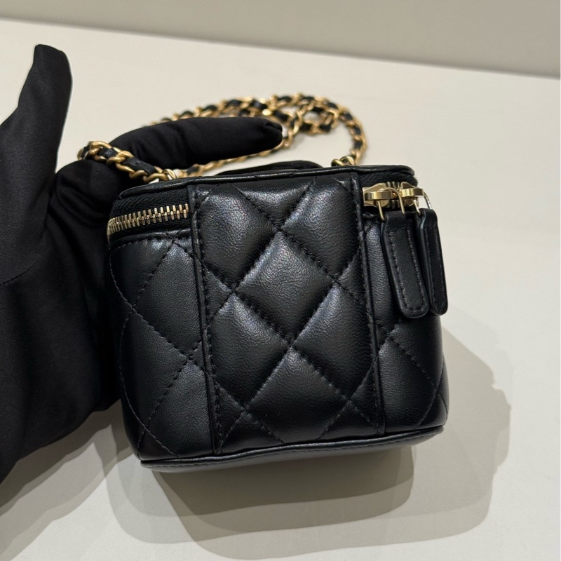 Chanel 香奈兒 黑金盒子 金球鏈條包 32開-4