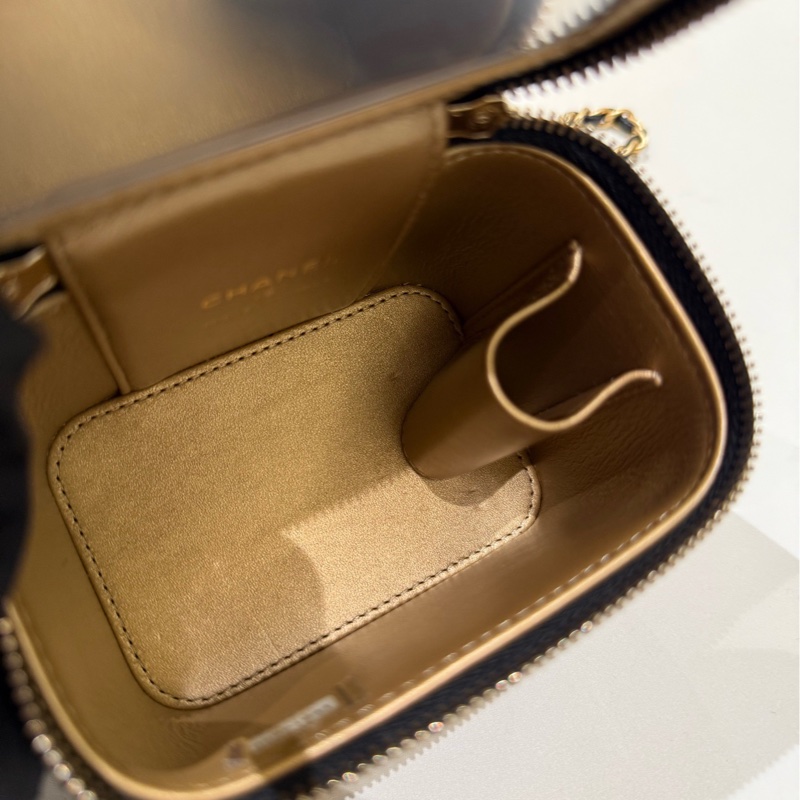 Chanel 香奈兒 黑金盒子 金球鏈條包 32開-8