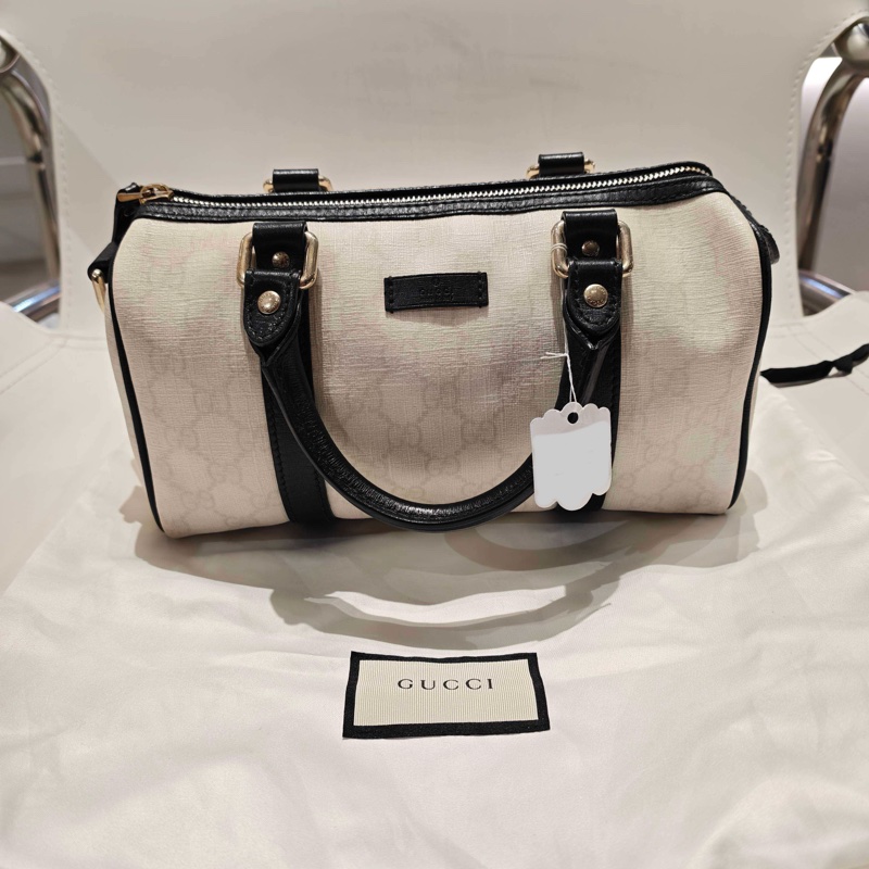 古馳/Gucci 波士頓 枕頭包 手提款 底長26 95新-0