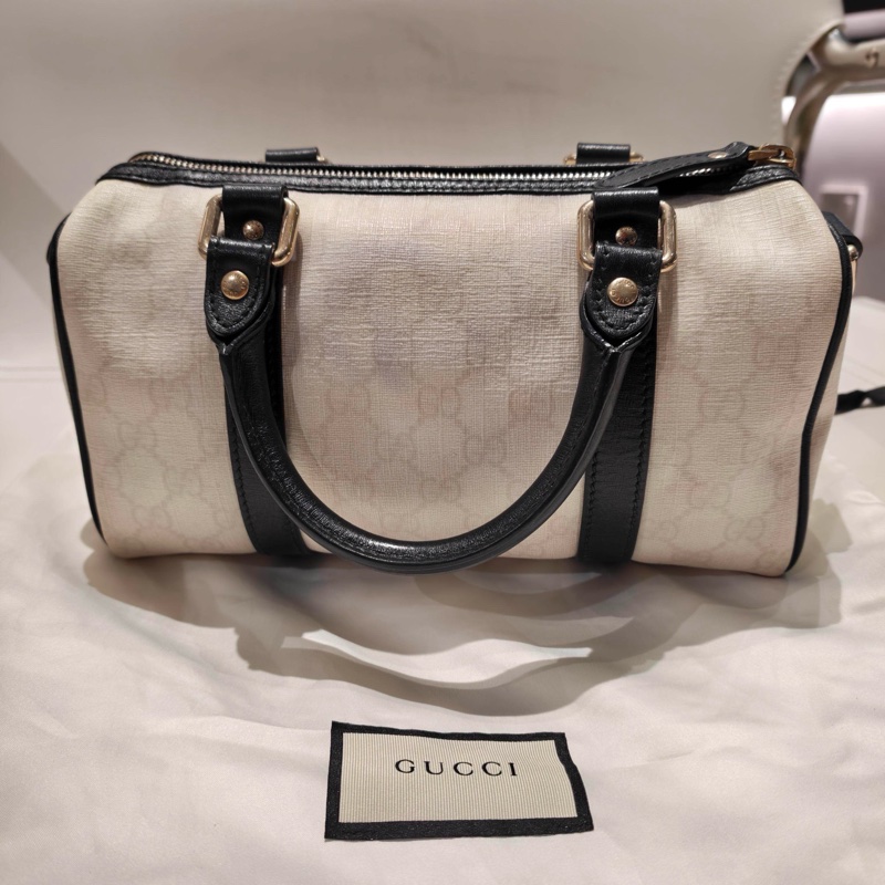 古馳/Gucci 波士頓 枕頭包 手提款 底長26 95新-1