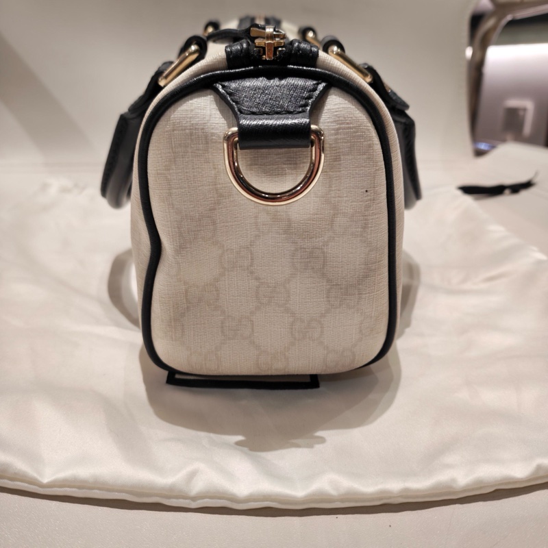 古馳/Gucci 波士頓 枕頭包 手提款 底長26 95新-2