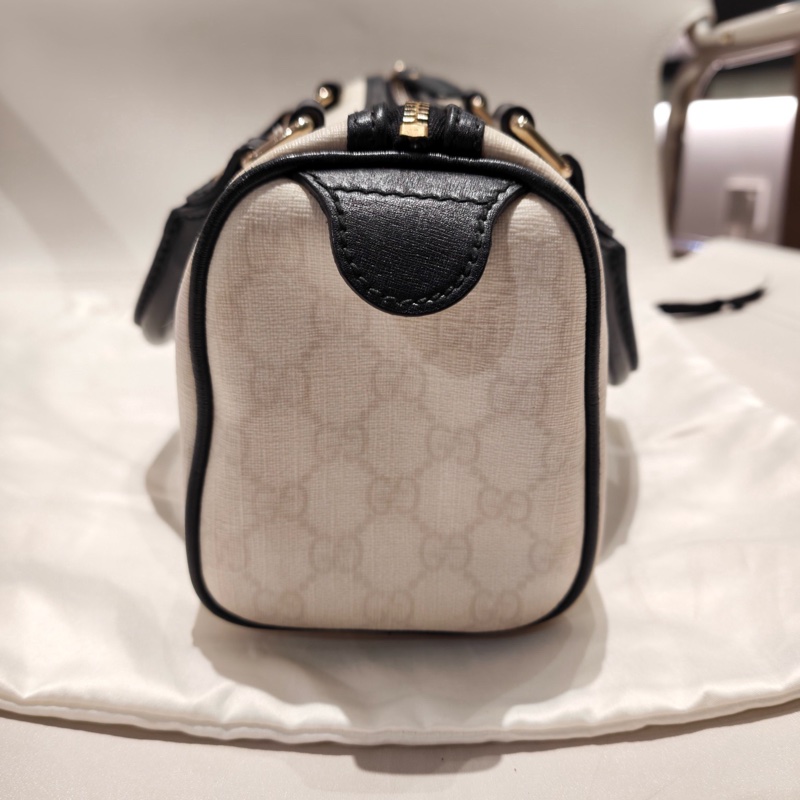 古馳/Gucci 波士頓 枕頭包 手提款 底長26 95新-3