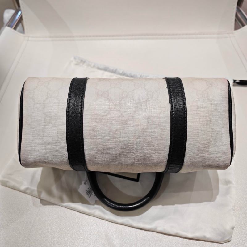 古馳/Gucci 波士頓 枕頭包 手提款 底長26 95新-4