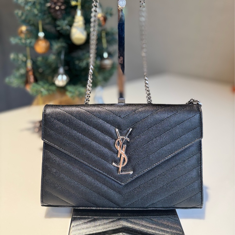 YSL 荔枝皮黑銀WOC (大款)-2
