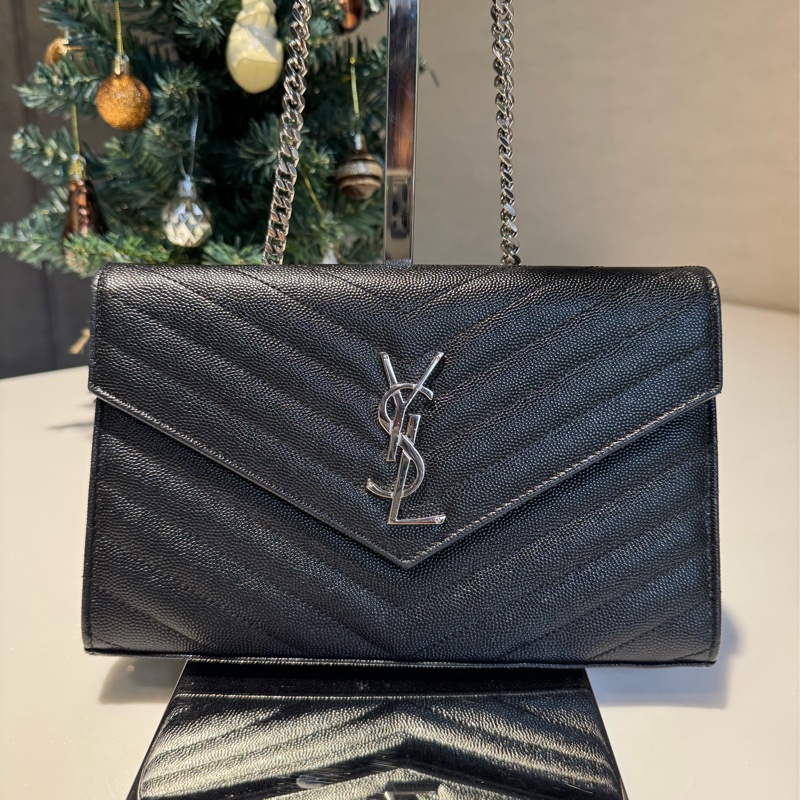 YSL 荔枝皮黑銀WOC (大款)-3