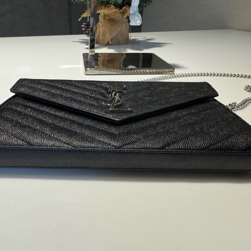 YSL 荔枝皮黑銀WOC (大款)-11